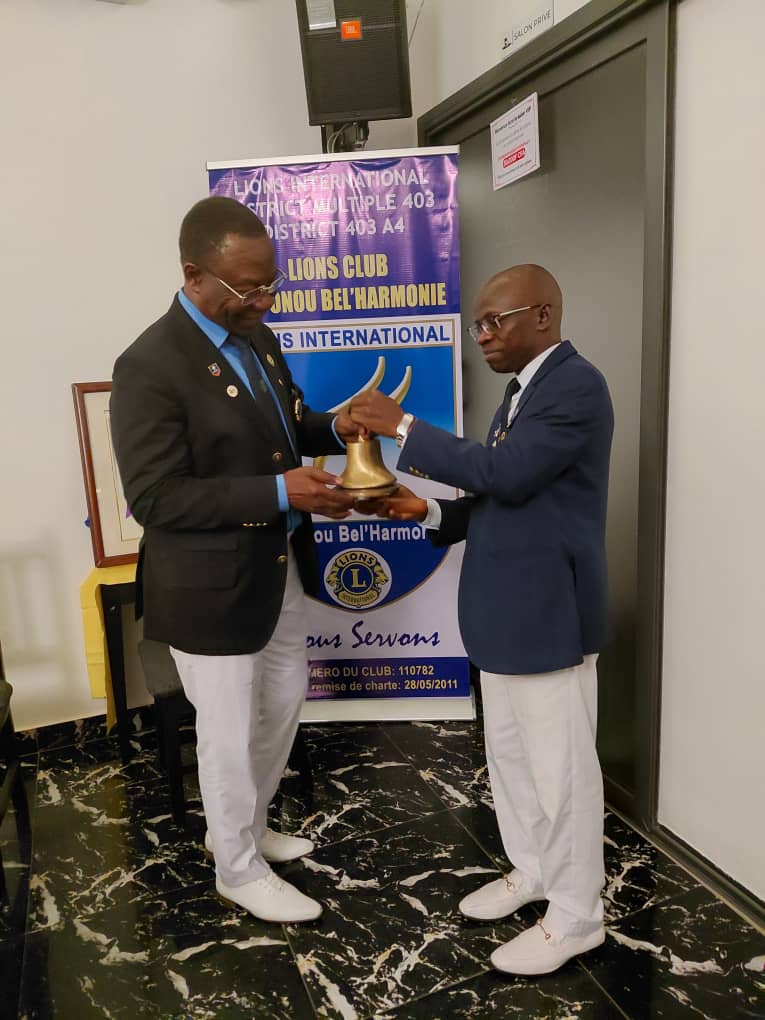 Lions Club Cotonou Bel'harmonie : Hilaire Soglo succède à Parfait Datondji